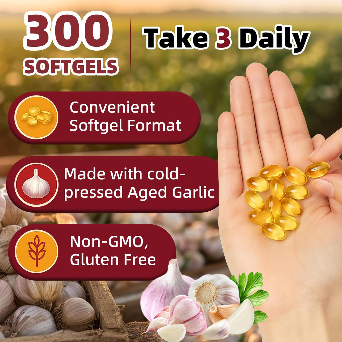 Aged Garlic Extract Vegetarian Softgels U809499