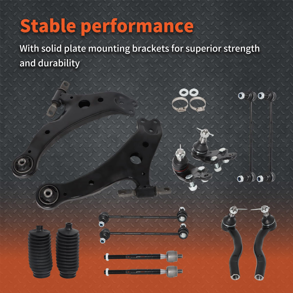 14PCS Front Lower Control Arm Suspension X589