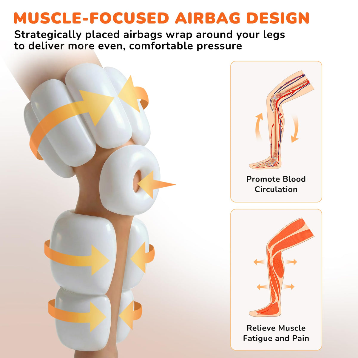 Air Compression Leg Massager with Heat V30917