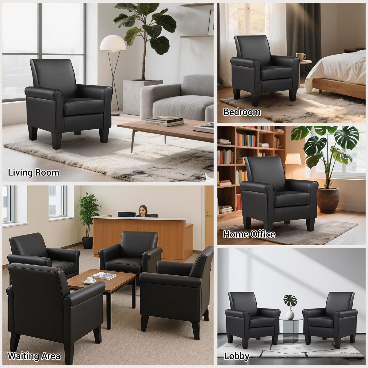 Faux Leather Accent Chair M442859