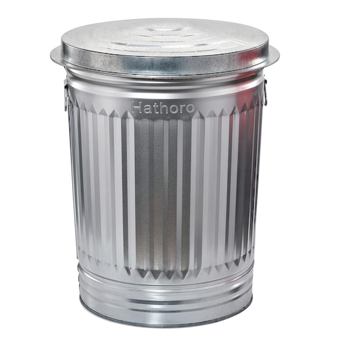 20 Gallon Galvanized Steel Trash Can with Locking Lid F432503