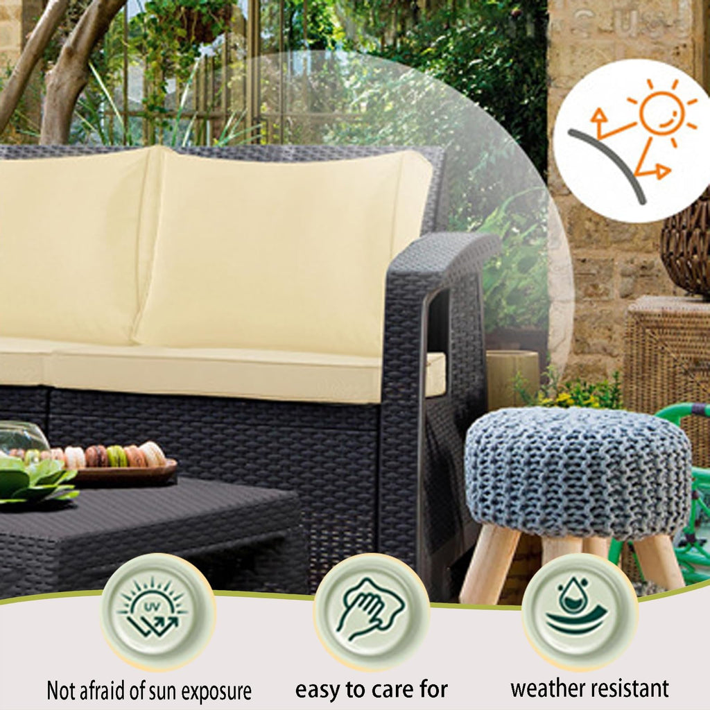 Light Blue 14-Piece Water-Repellent Outdoor Replacement Cushions Set Z16050