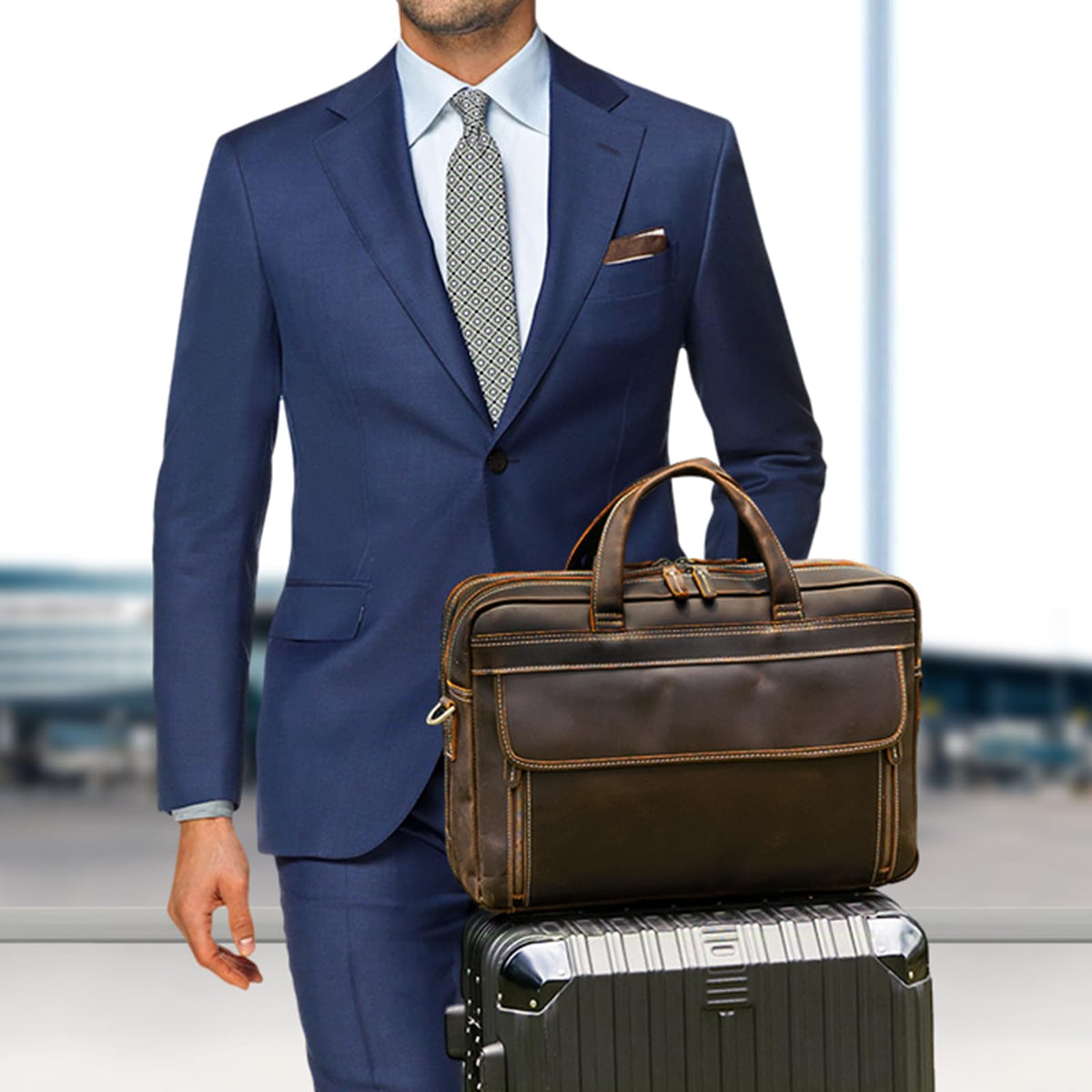 Leather Laptop Briefcase R92193