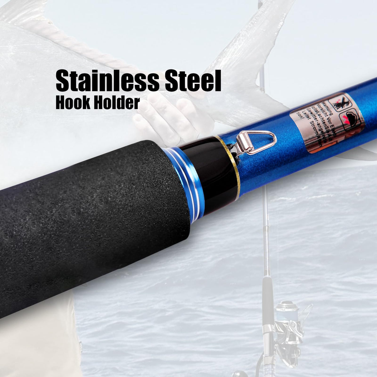 2-Piece Saltwater Spinning Fishing Rod P92330