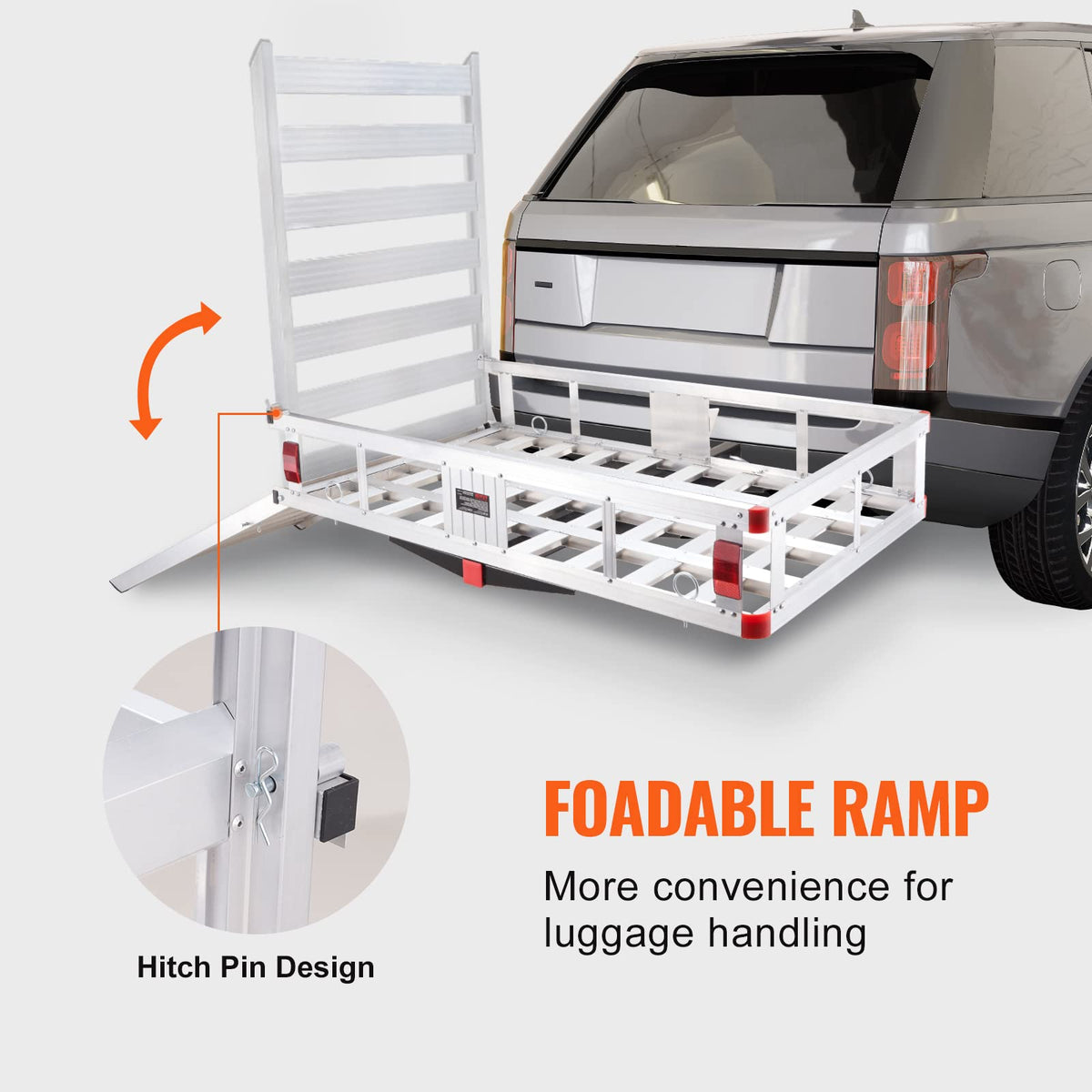 Hitch Cargo Carrier with Folding Ramp I49238
