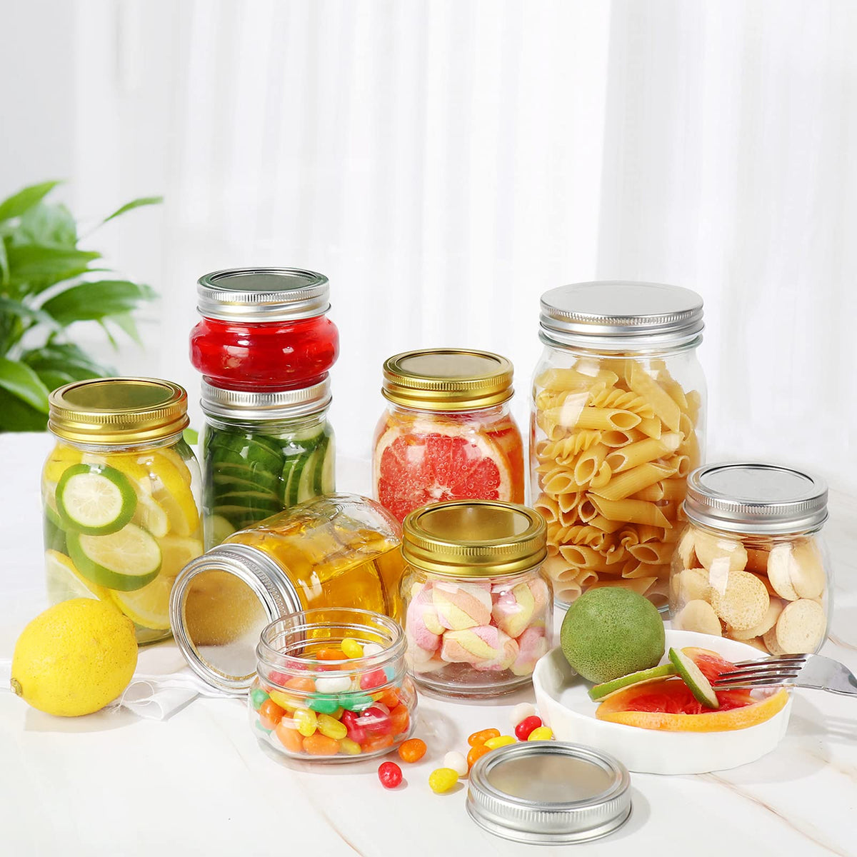 12 oz Glass Mason Jar, 20 Pack Canning Jars with Lids O330182