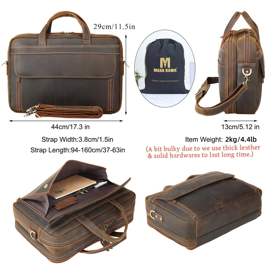 Leather Laptop Briefcase R92193