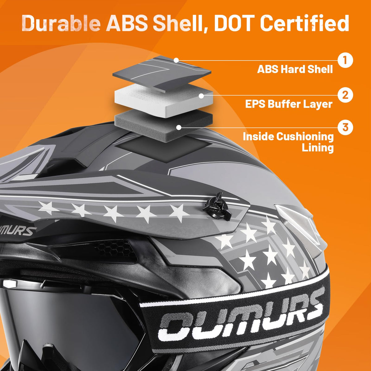DOT Approved Full Face Motocross Helmet G987