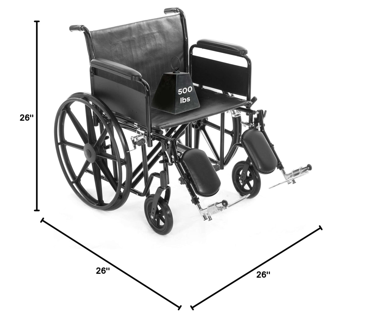 Heavy Duty Bariatric Wheelchair 700lb 28” Seat Width N43984