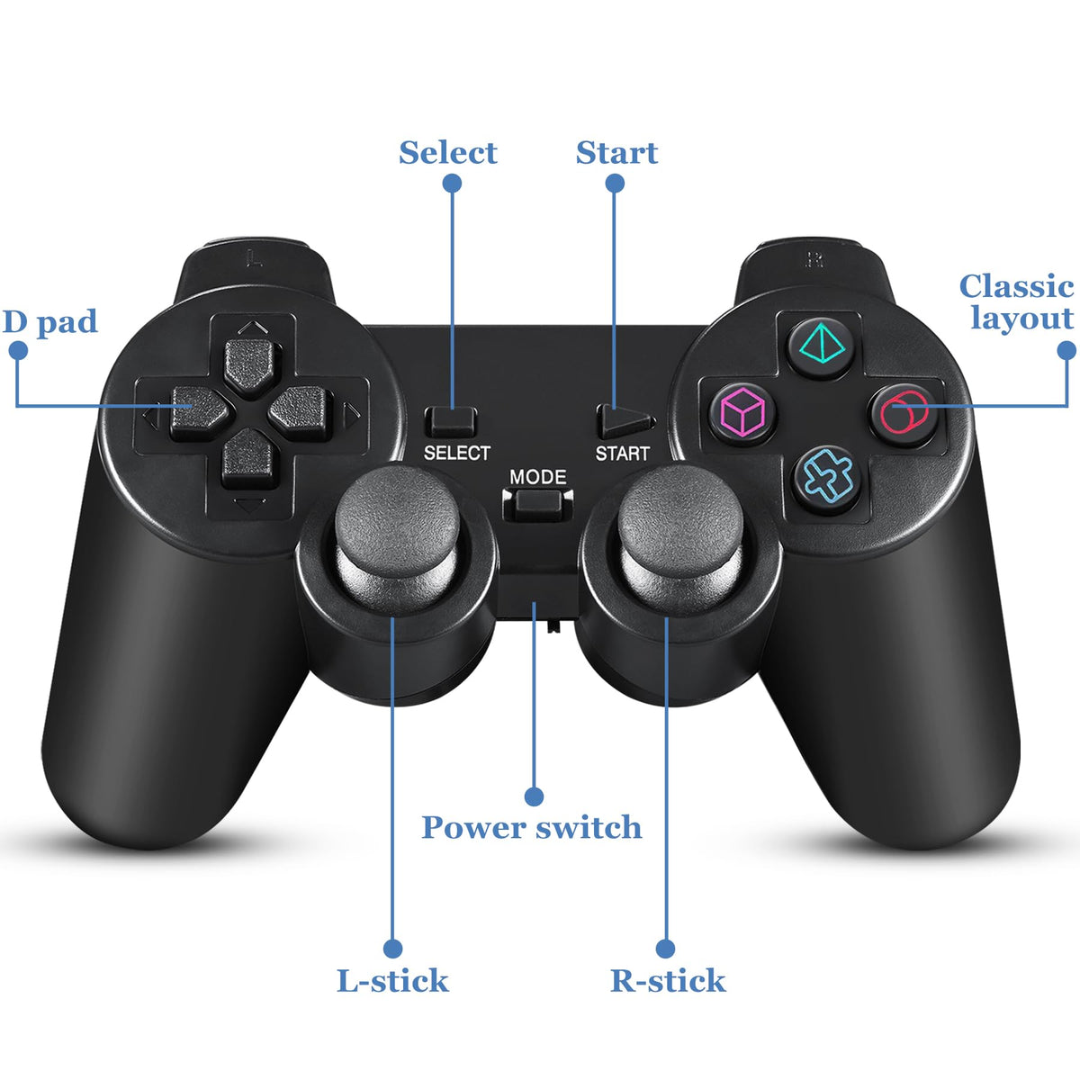 2 Pack Wireless Controller Gamepad X785009