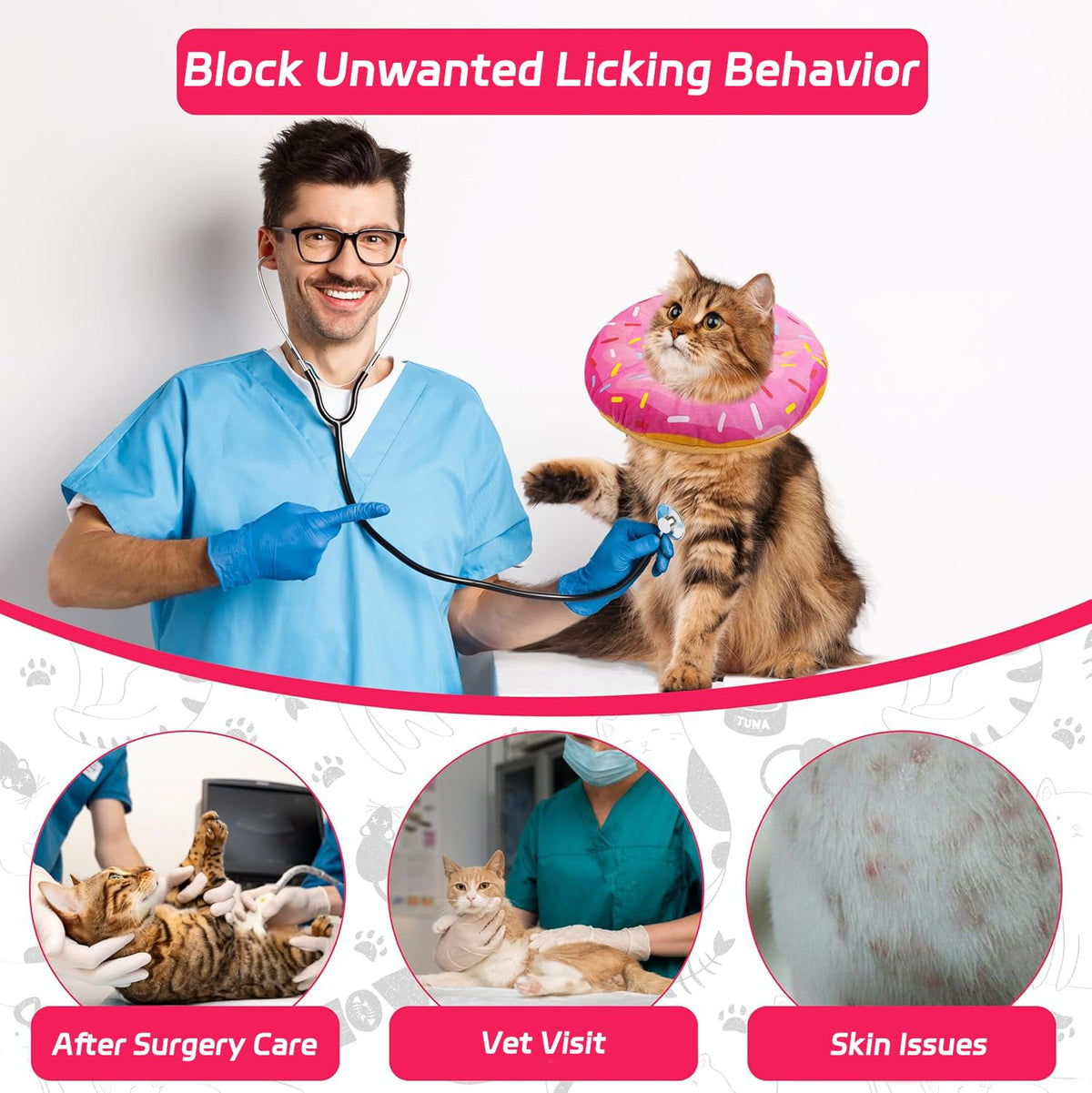 Adjustable Soft Cat Recovery Cone Collar S516789