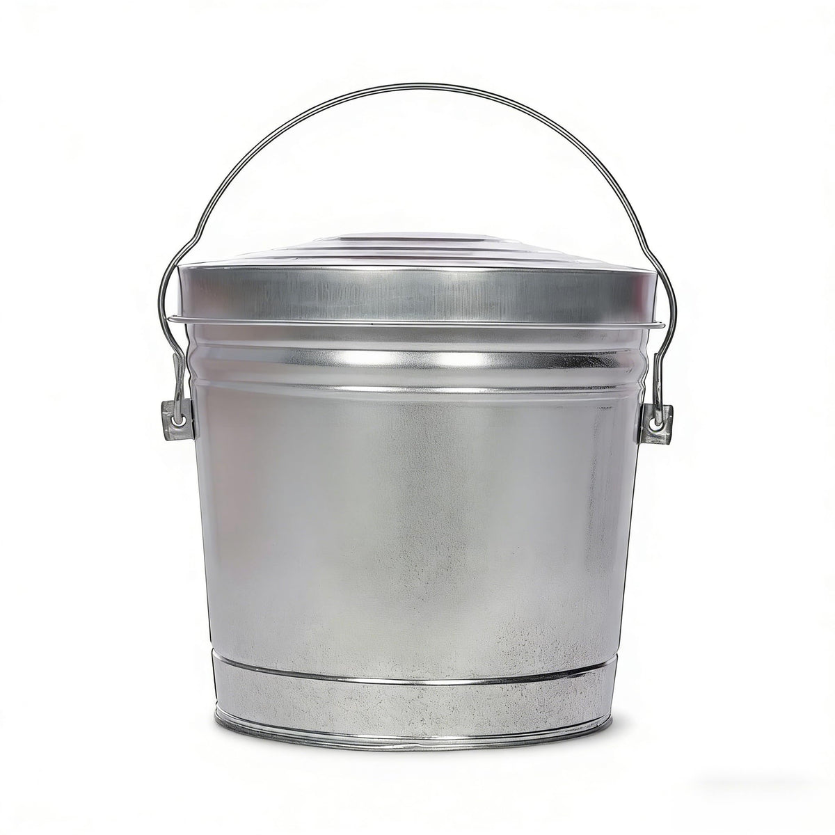 6 Gallon Galvanized Steel Storage Can with Locking Lid O7731