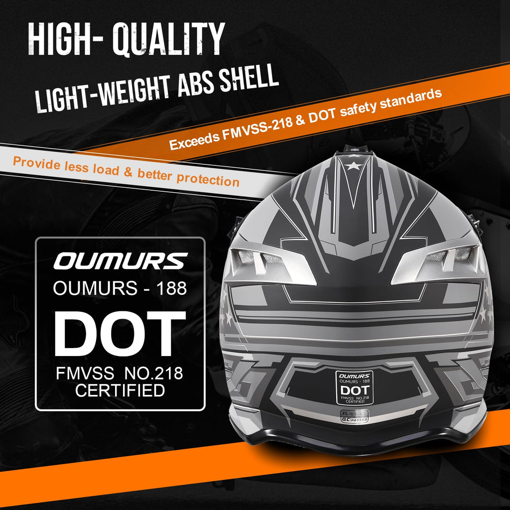 DOT Approved Full Face Motocross Helmet G987