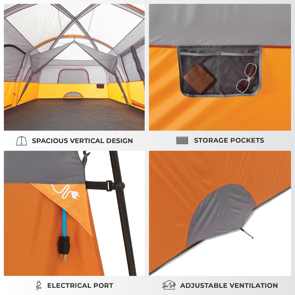 10 Person Multi Room Cabin Tent W412879