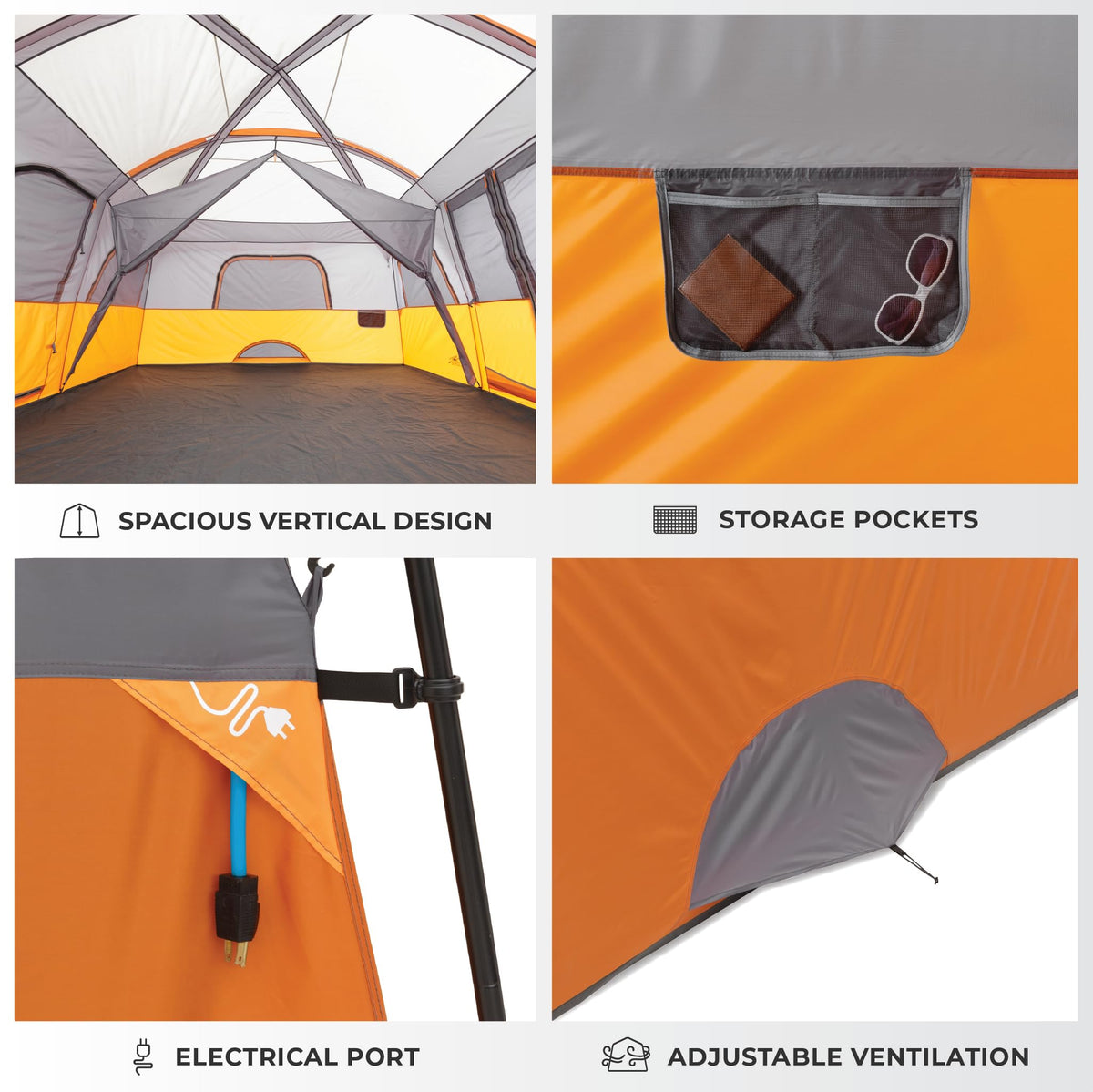 10 Person Multi Room Cabin Tent W412879