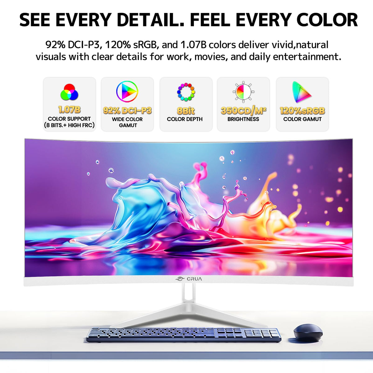 34 Inch 21:9 UWQHD 100Hz IPS Ultrawide Curved Monitor M902