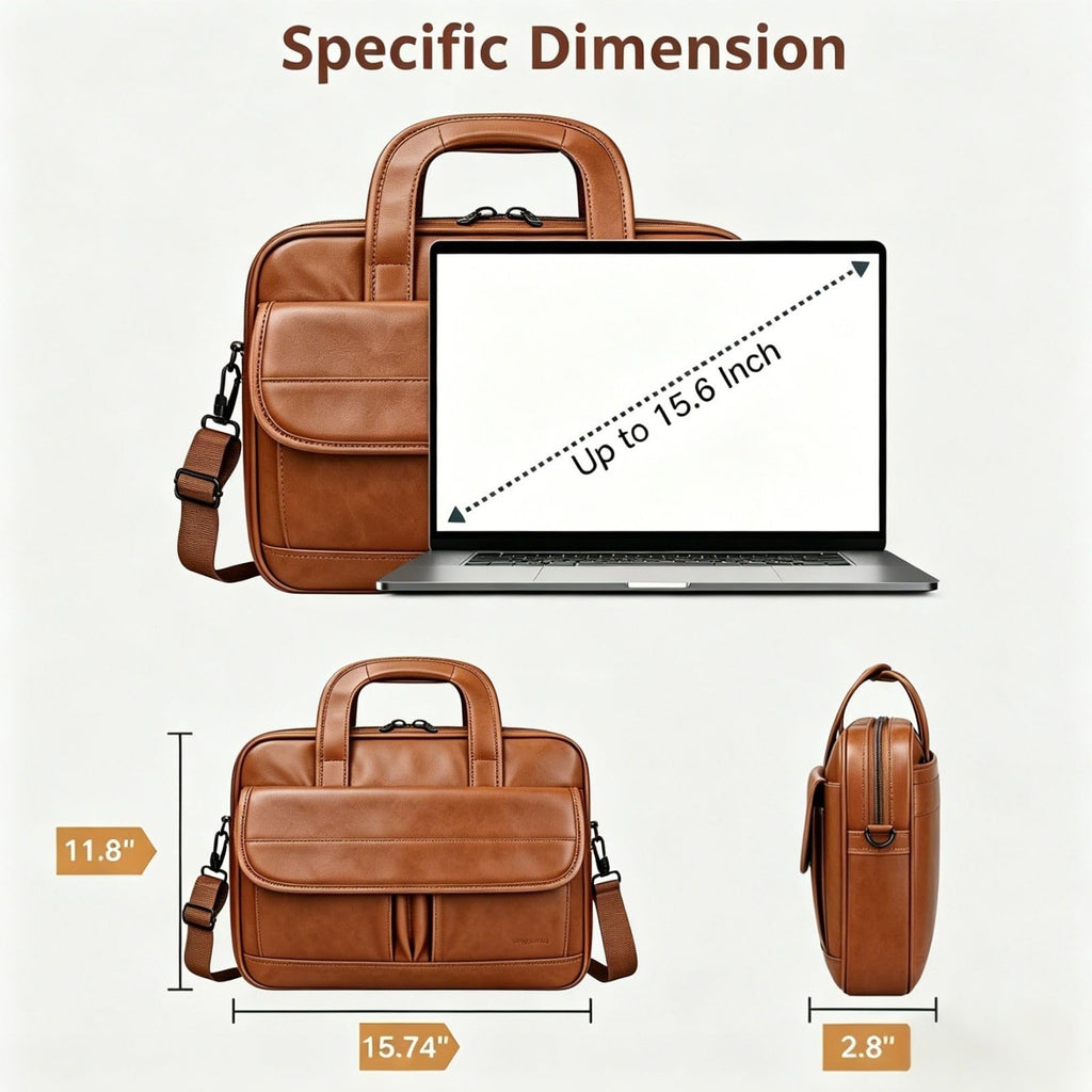Leather 15.6 Inch Laptop Bag D982