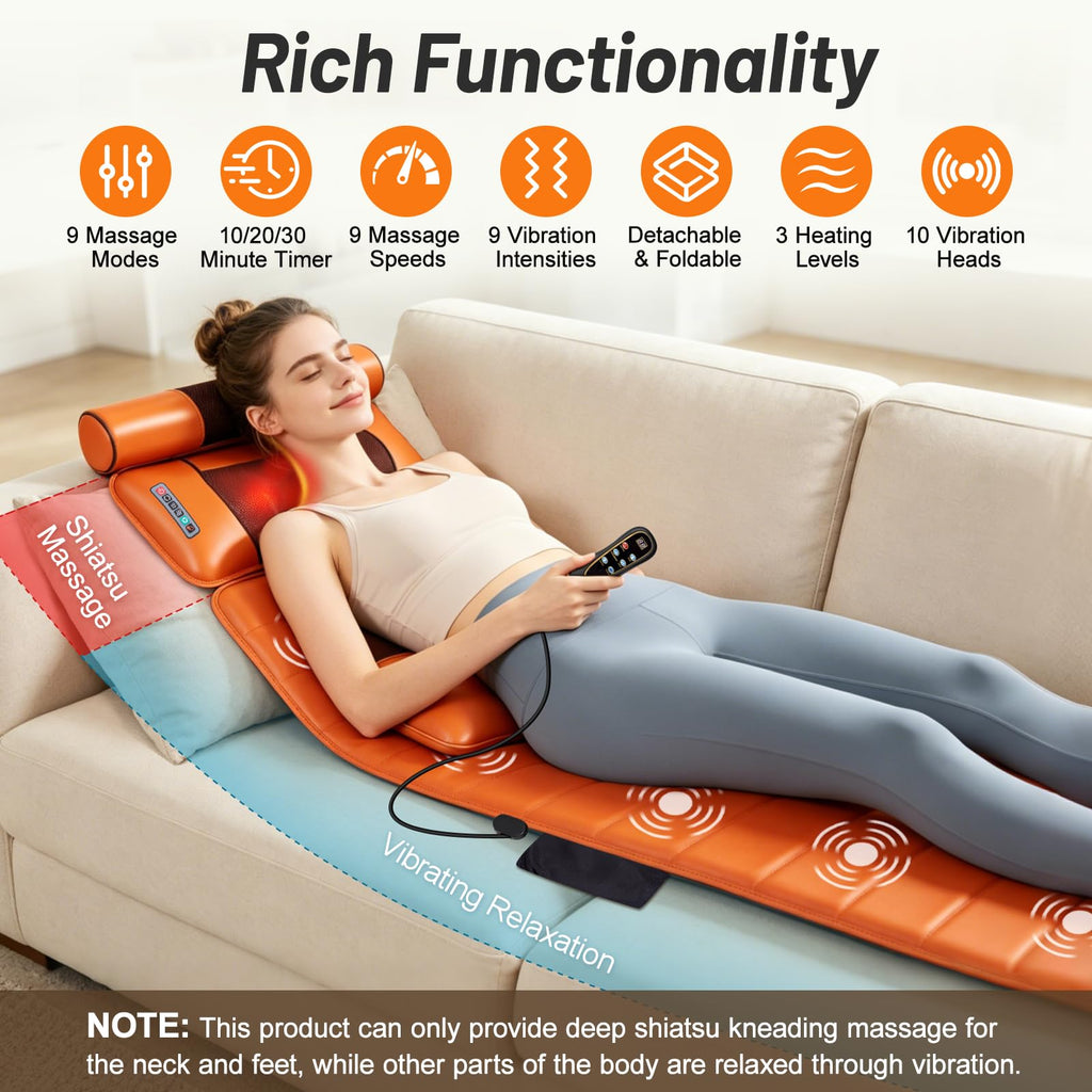 Full Body Massage Mat with Foot Massager U9210