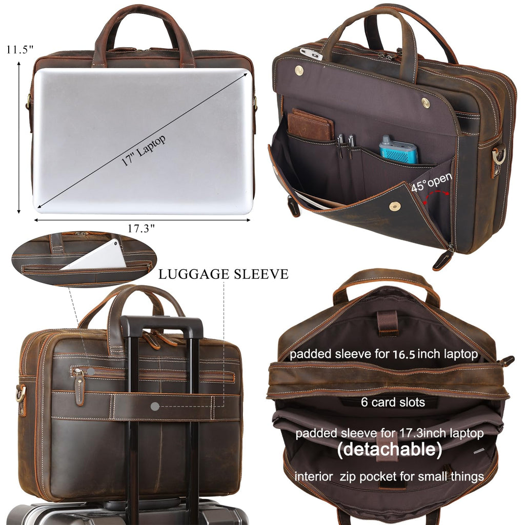 Leather Laptop Briefcase R92193