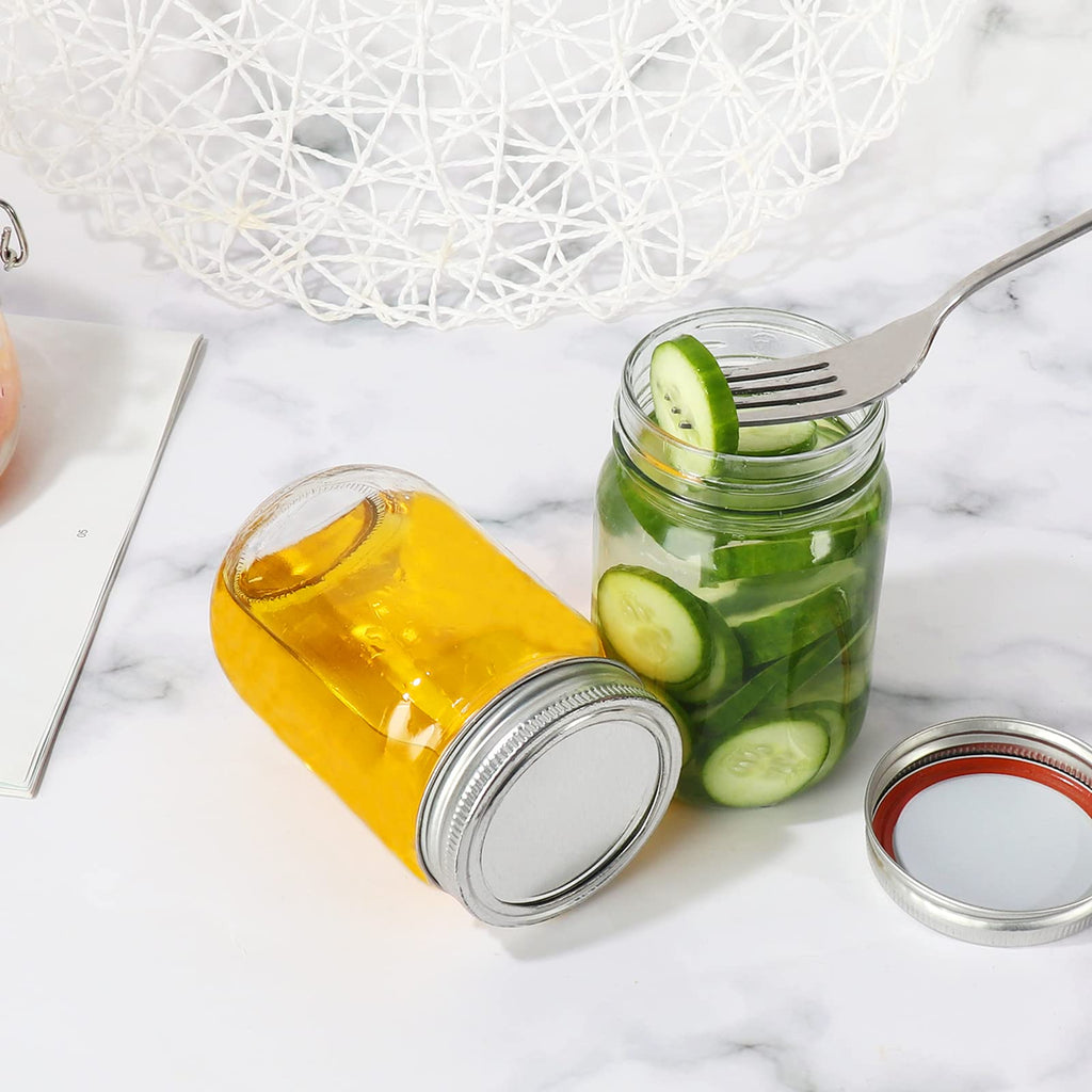 12 oz Glass Mason Jar, 20 Pack Canning Jars with Lids O330182