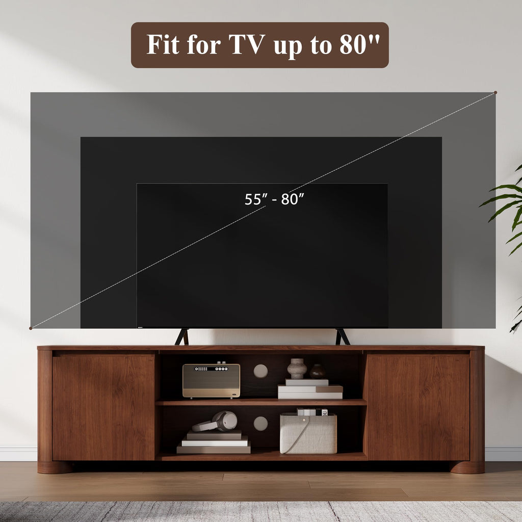 70" Walnut TV Stand X319107
