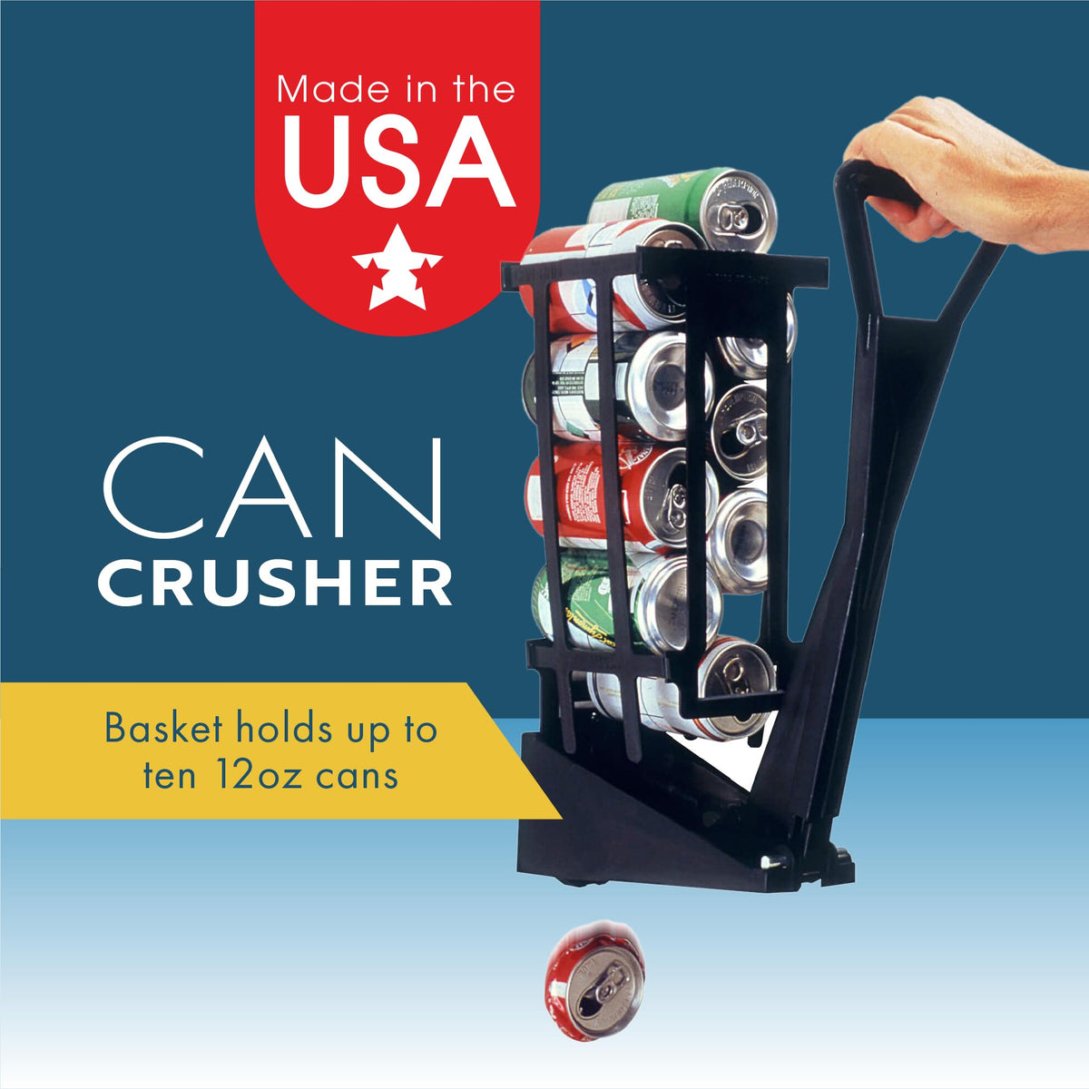 Wall Mounted 12oz Can Crusher D7993
