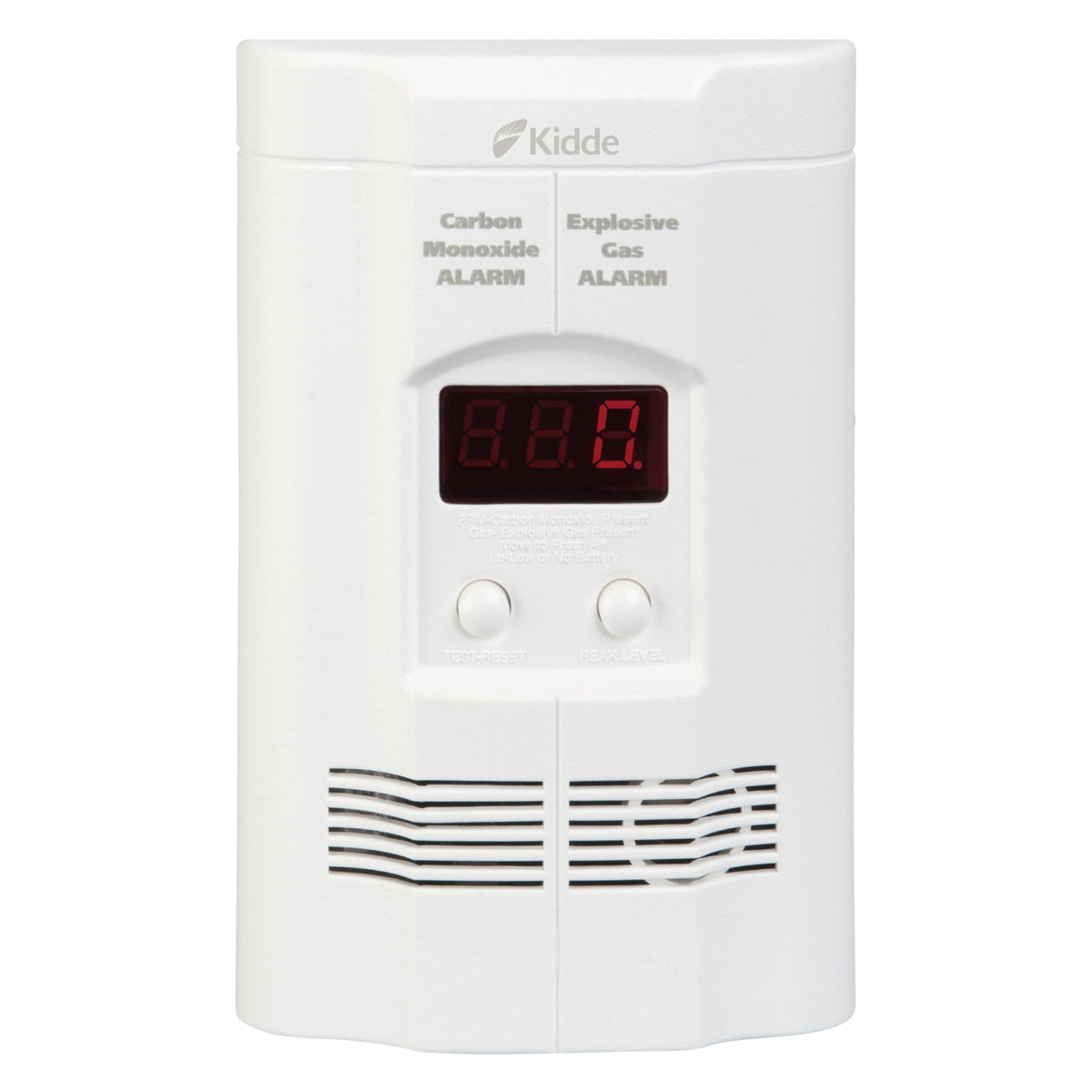 Carbon Monoxide & Explosive Gas Detector, Plug-in with Battery Backup H6087