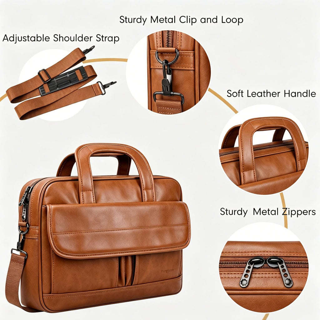 Leather 15.6 Inch Laptop Bag D982