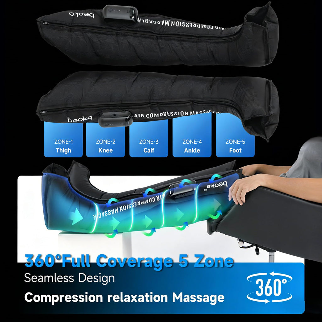Cordless Air Compression Leg Massager with 3 Modes J29830