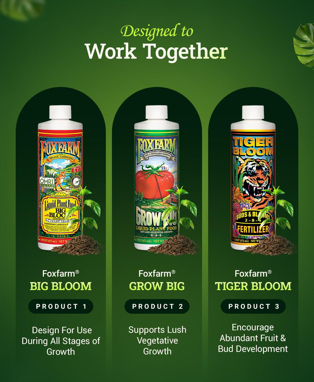 Liquid Fertilizer Trio Pack 3 Pint Bottles K793996