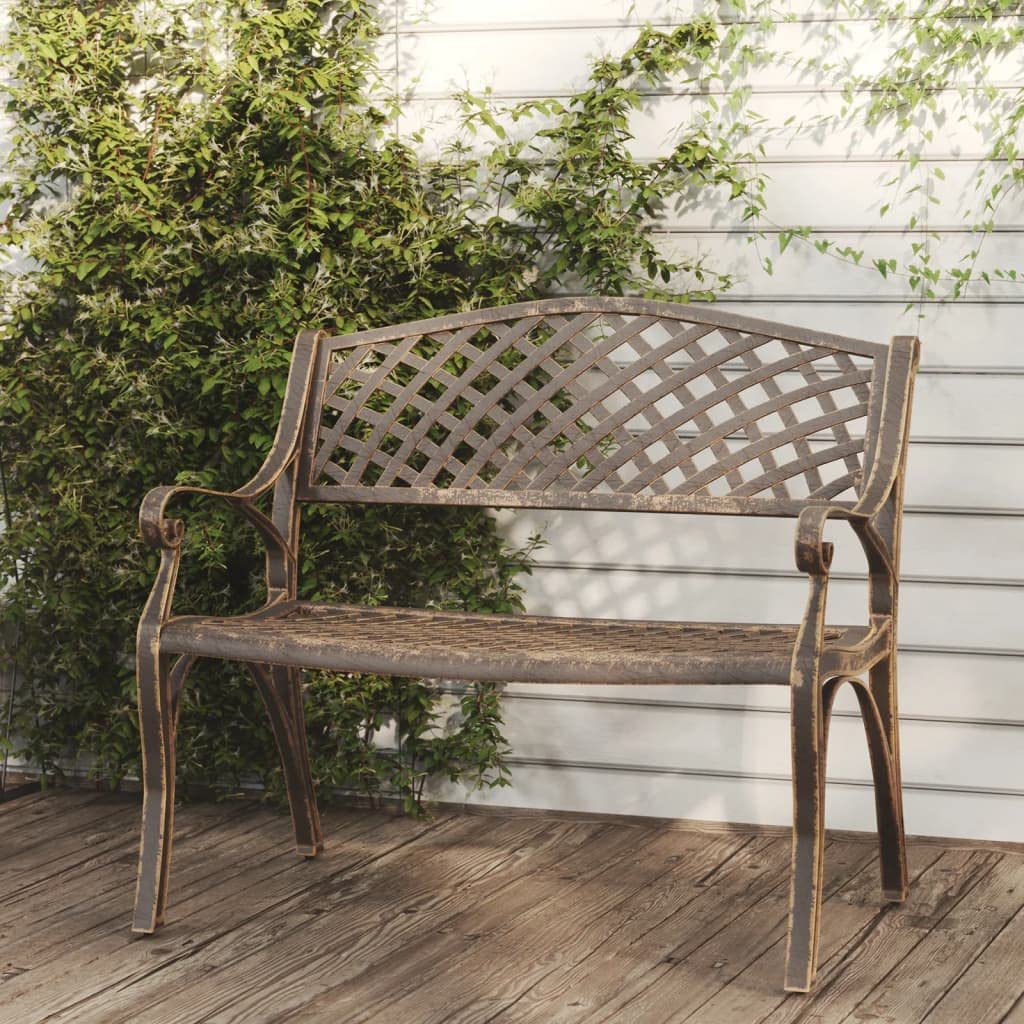 Bronze Cast Iron Garden Bench D27639
