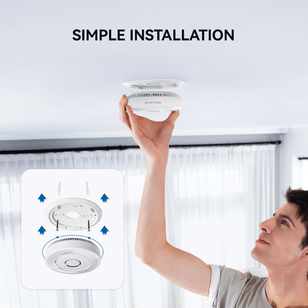 Smoke and Carbon Monoxide Detector 10-Year Battery P37879