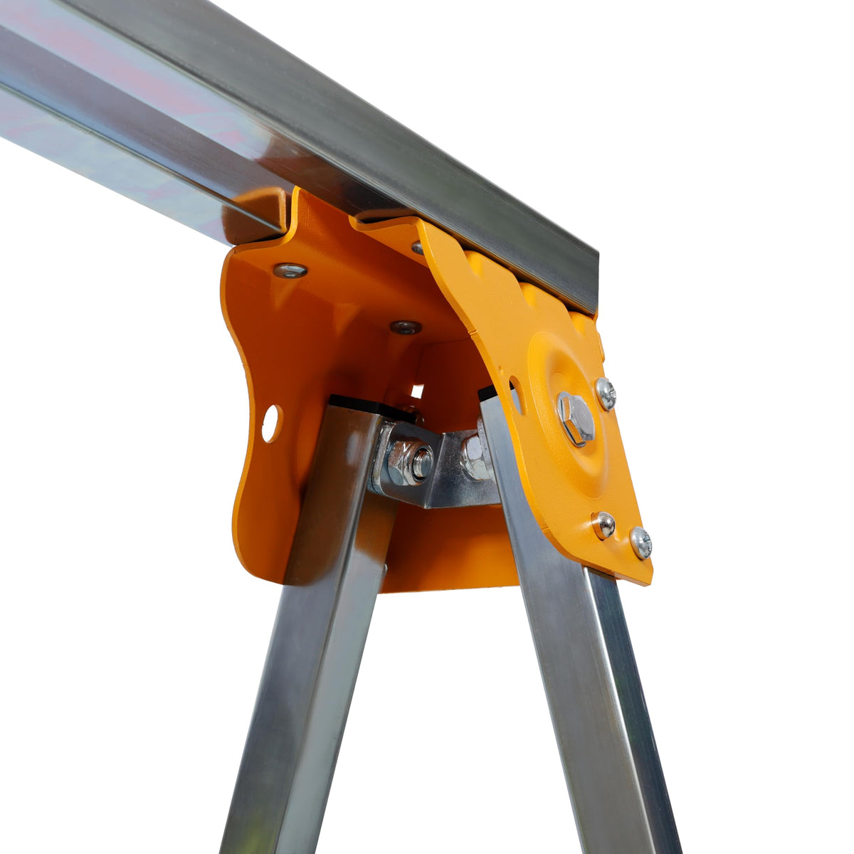2 Pack Folding Adjustable Height Steel Saw Horses L92039