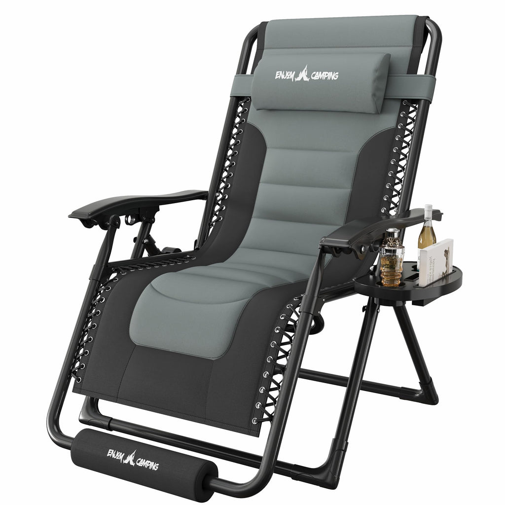 Oversized Padded Zero Gravity Reclining Patio Lounge Chair X52043
