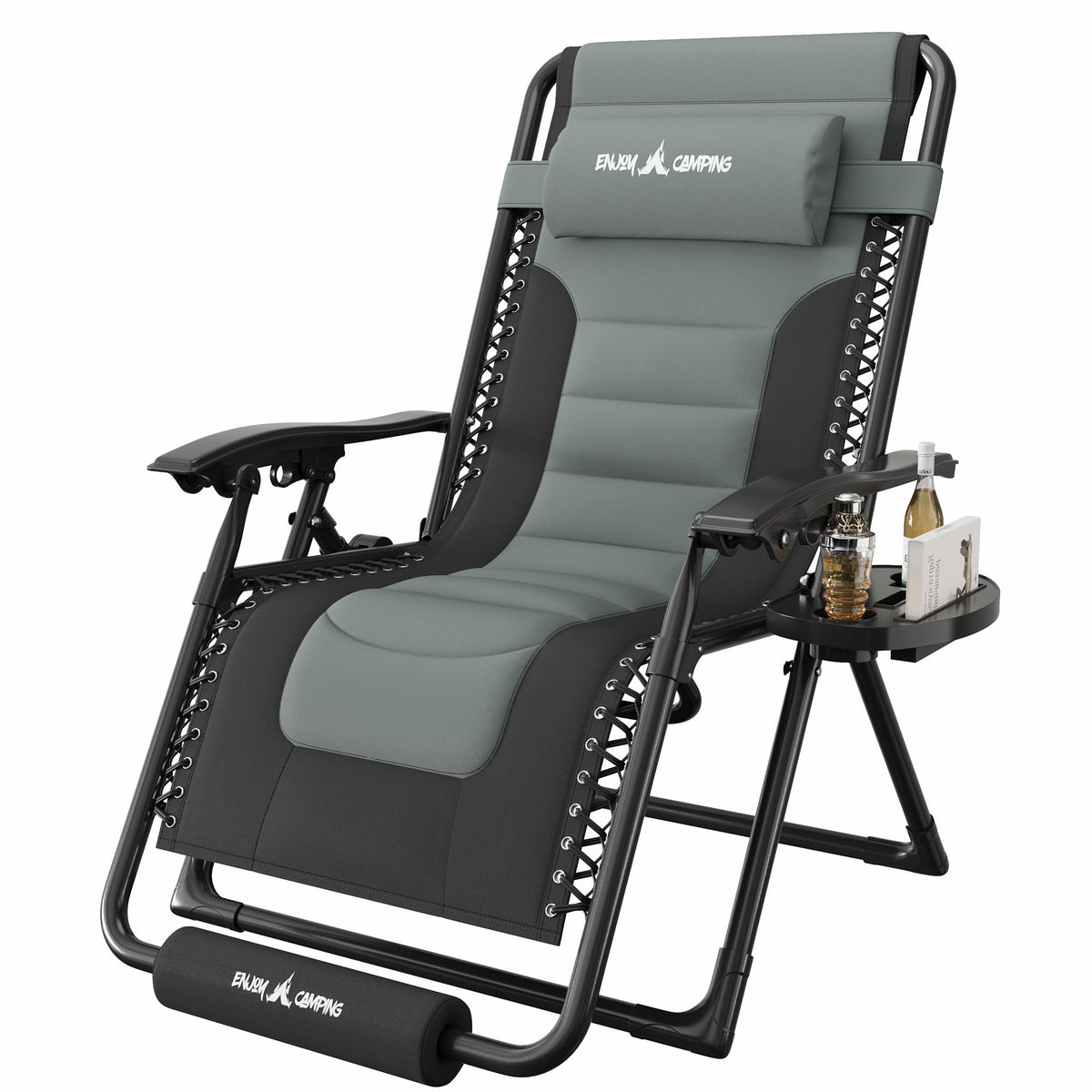 Oversized Padded Zero Gravity Reclining Patio Lounge Chair X52043