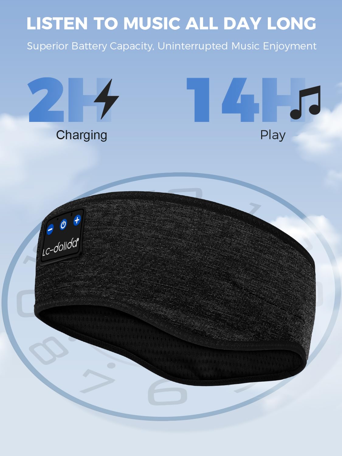 Bluetooth Sleep Headphones Sweat Resistant Wireless Headband S229