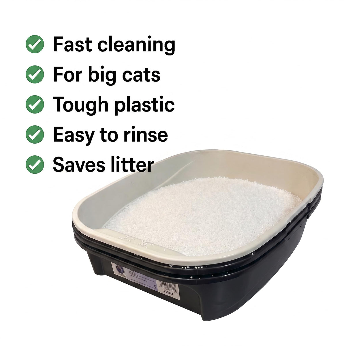 Black Sifting Cat Litter Box E60282