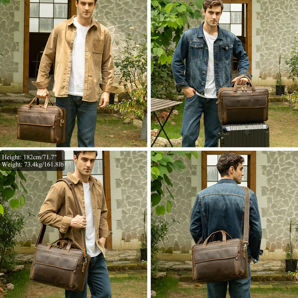 Leather Laptop Briefcase R92193