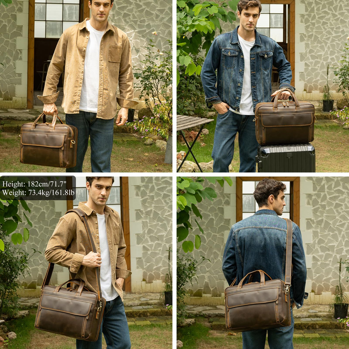 Leather Laptop Briefcase R92193
