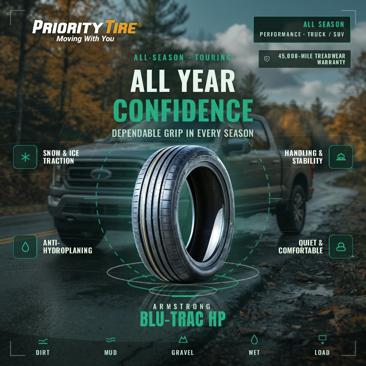 235/45R18 98W XL All Season Passenger Tire P52698