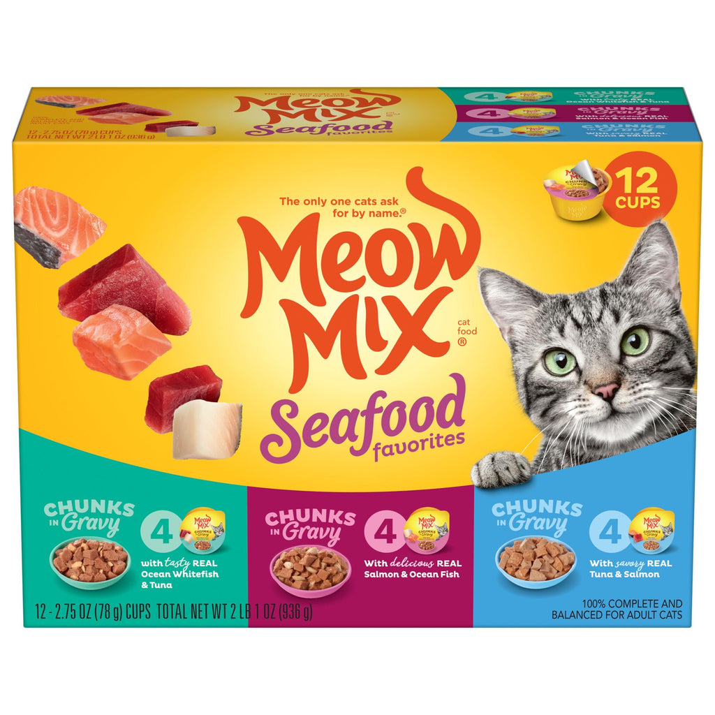Dry Cat Food and Wet Cat Food Variety Pack J547