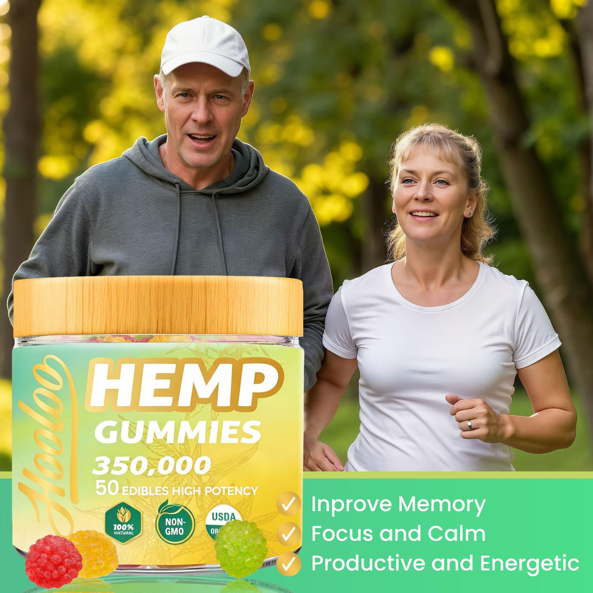 Fruity Hemp Gummies 2 Packs H24359