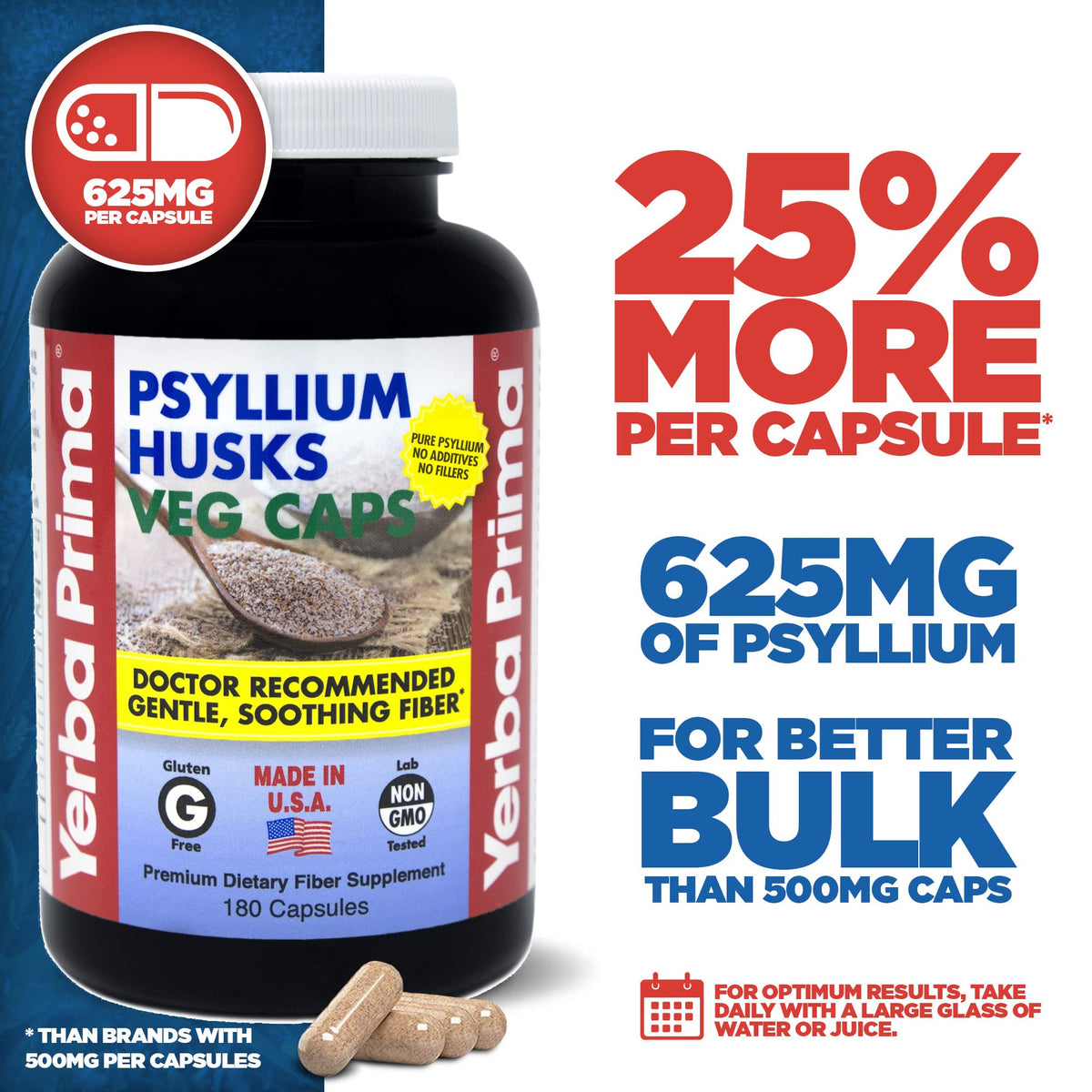 Psyllium Husks 180 Veg Caps X321