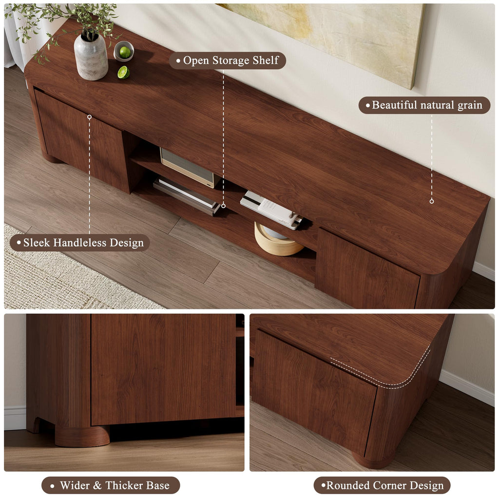 70" Walnut TV Stand X319107