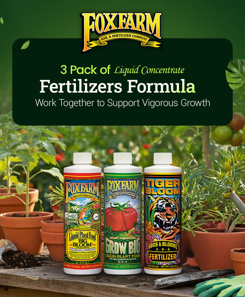 Liquid Fertilizer Trio Pack 3 Pint Bottles K793996