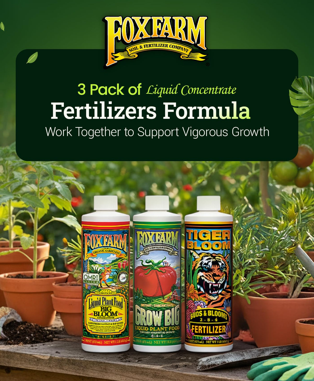 Liquid Fertilizer Trio Pack 3 Pint Bottles K793996
