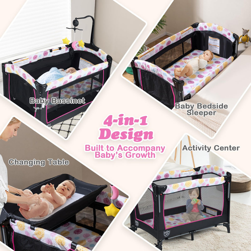 4 in 1 Pink Pack and Play L614