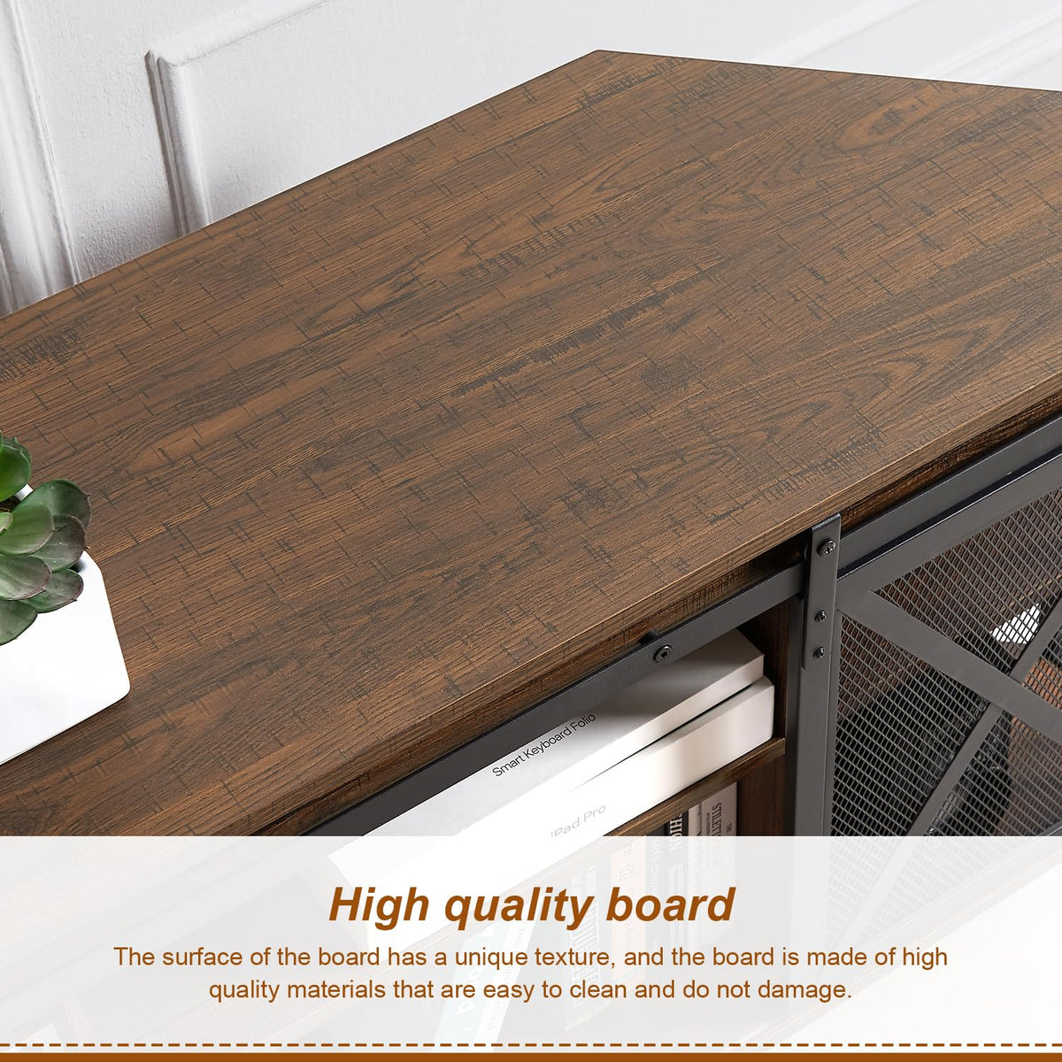 Brown Corner TV Stand with Storage J560315