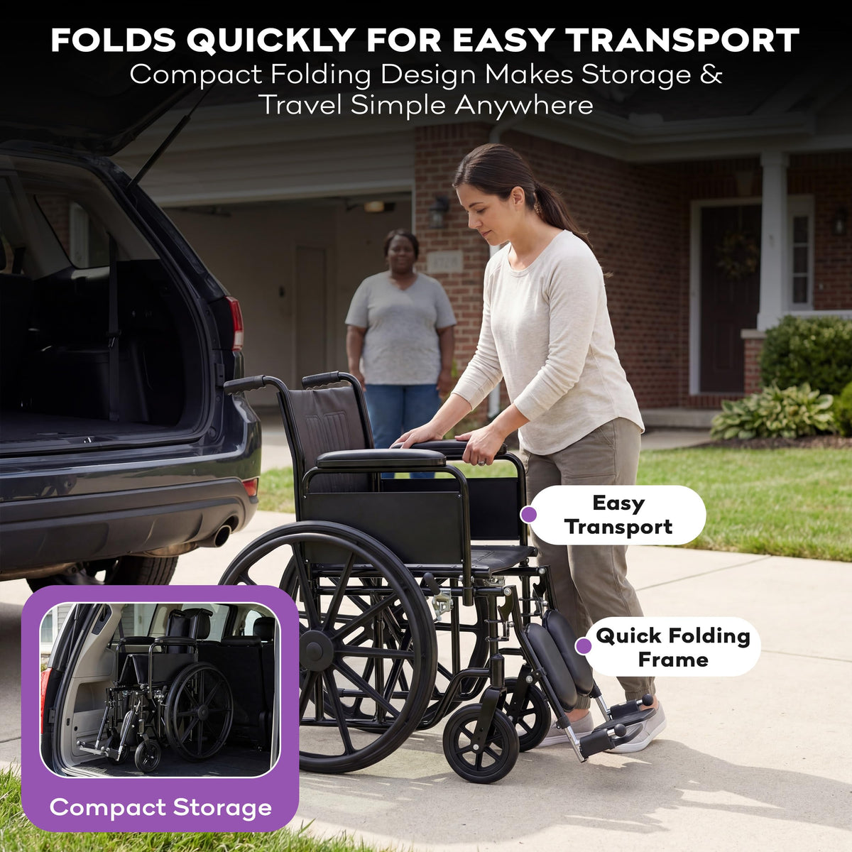 Heavy Duty Bariatric Wheelchair 700lb 28” Seat Width N43984