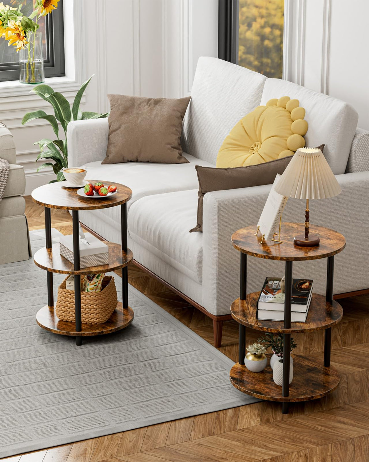 Small Round 3 Tier Coffee Table J398